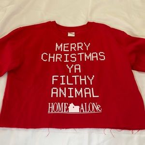 Home Alone original cropped sweater